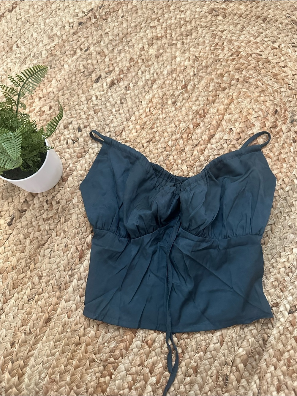 GREY BLUE POOF TANK
